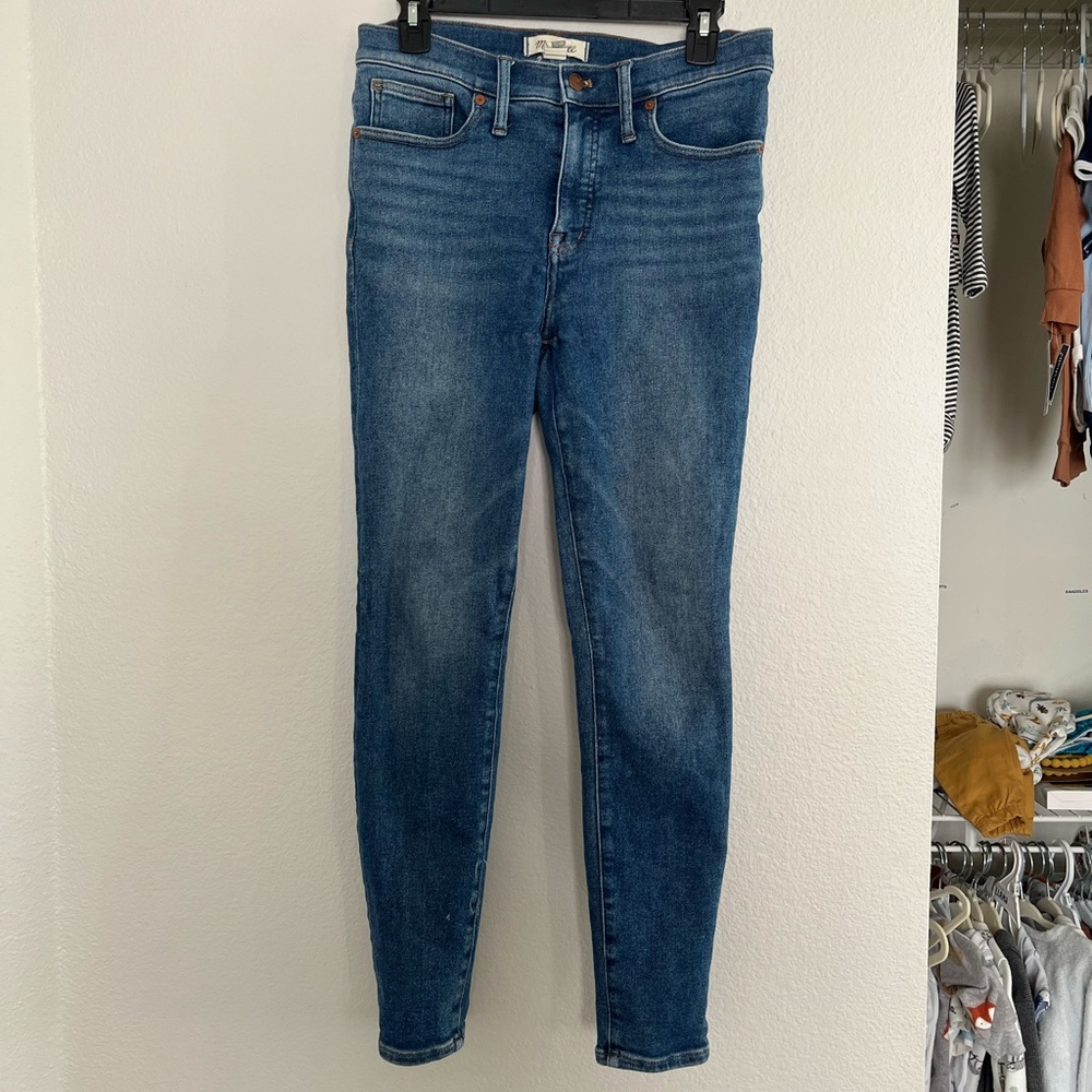 Madewell 9" Mid-Rise Skinny Jeans in Heathfield Wash size 28